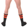 Barcode Berlin Chaussettes Gym Socks Noir-Orange fluo